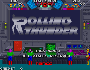 Rolling Thunder (new version) Title Screen